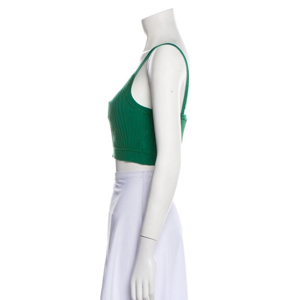 Live the Process Green Ribbed Crop Top - Picture 2 of 5